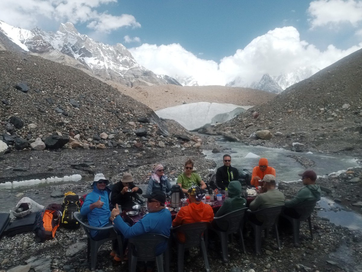 The Baltoro Glacier route from Askoli to K2 Base Camp